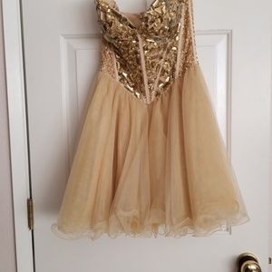 Sherri Hill Beaded Short Prom Dress